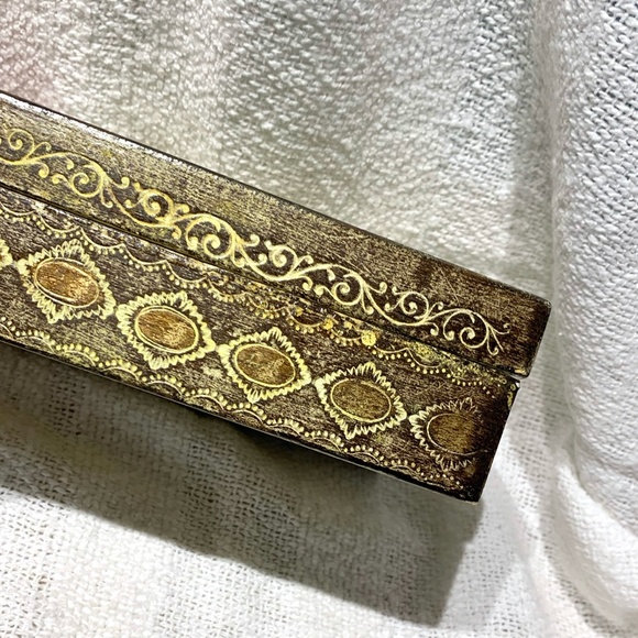 🎁 FLORENTINE BOX VTG DISTRESSSED - Picture 4 of 6